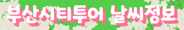 부산시티투어 날씨정보