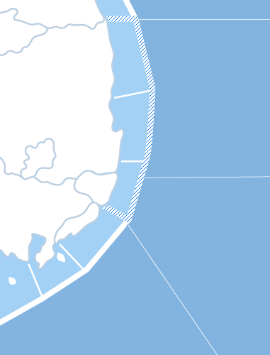 동해남부 지도