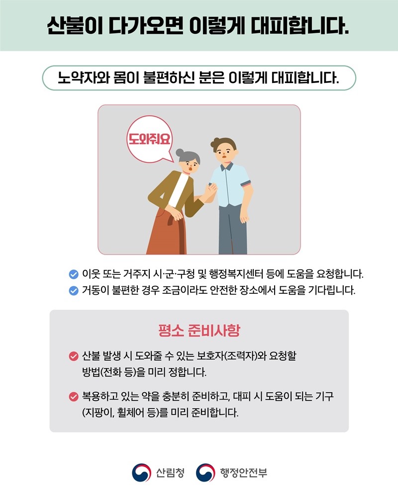 산불 국민행동요령을 알려주는 이미지4