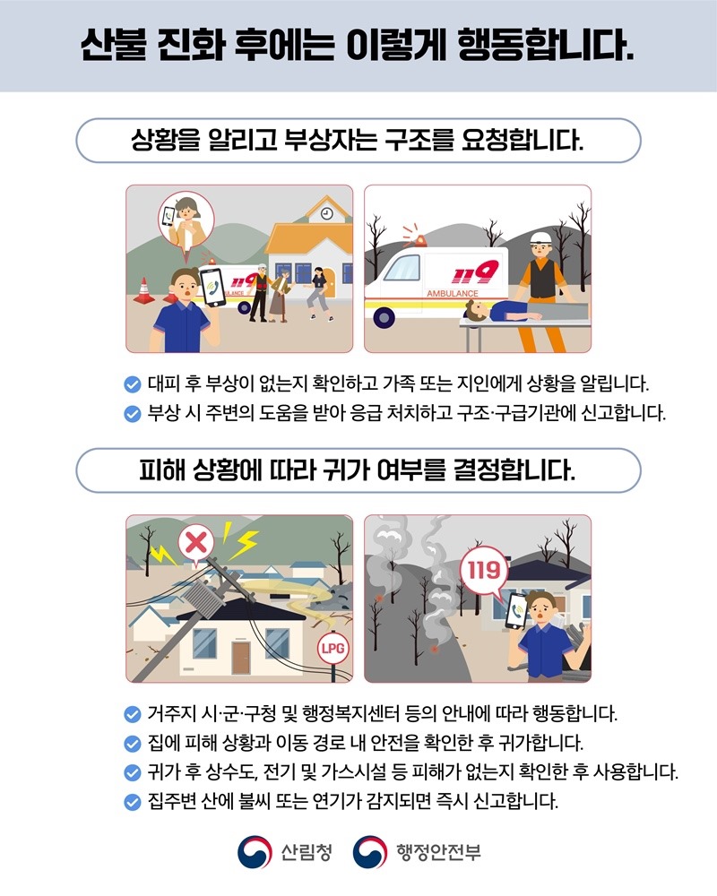 산불 국민행동요령을 알려주는 이미지6