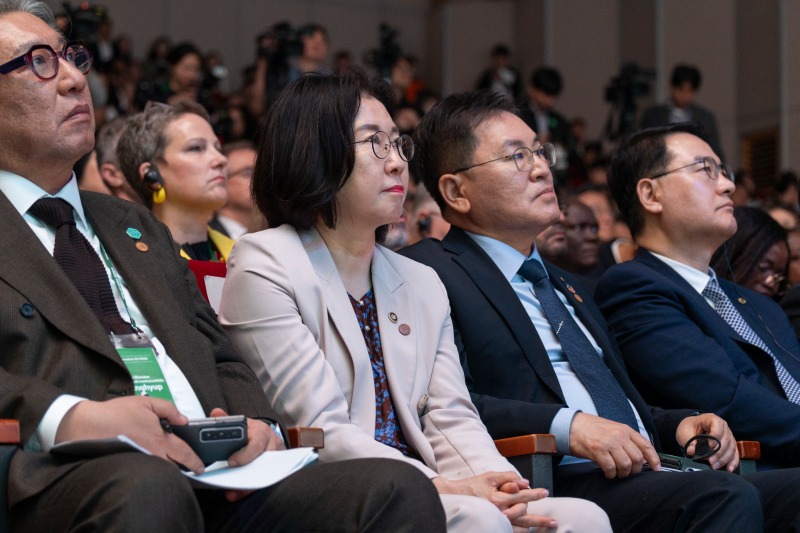 녹색대전환 국제주간 개회식에 참석한 이미선 기상청장