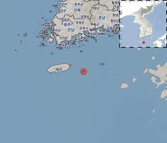 제주 서귀포시 동쪽 76km 해역 지도