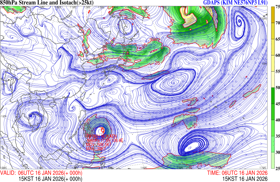 2026년 01월 16일 15시 하층유선  [대류촉발 감시]