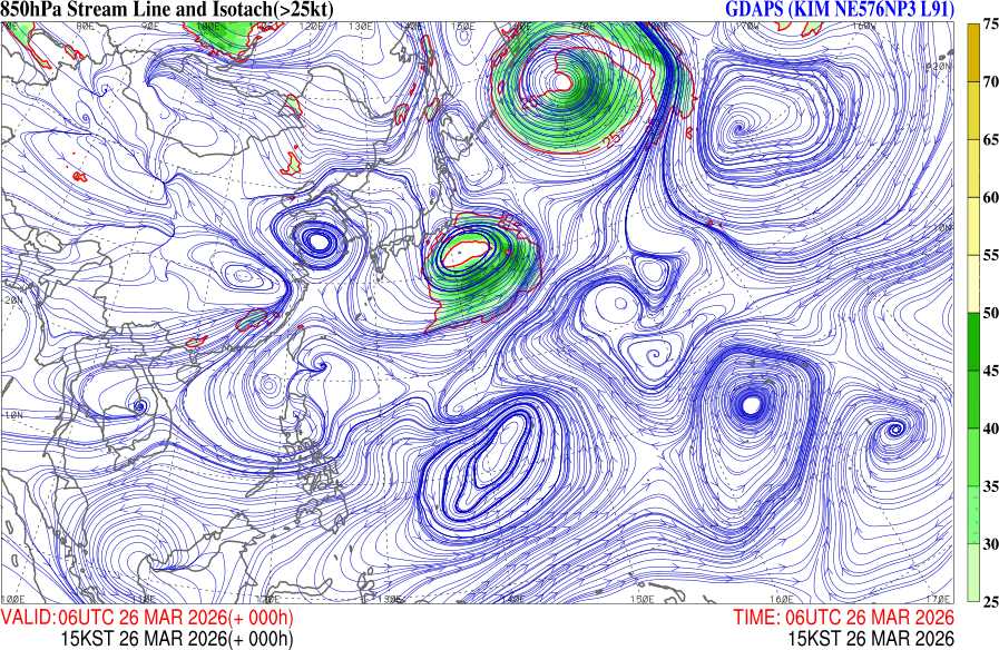 2026년 03월 26일 15시 하층유선  [대류촉발 감시]