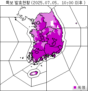 특보 발효현황