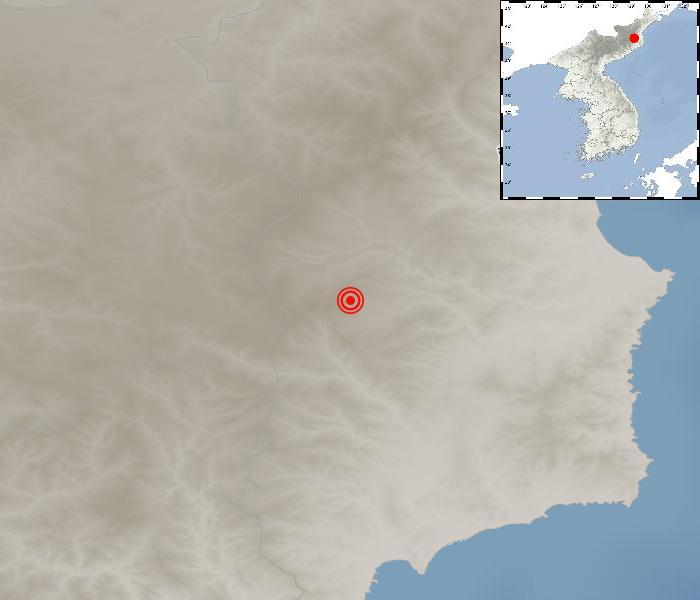 지진 발생위치 북한 함경북도 길주 북북서쪽 43km 지역